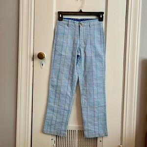 J Bailey Boys River Plaid Seersucker Pants size 7